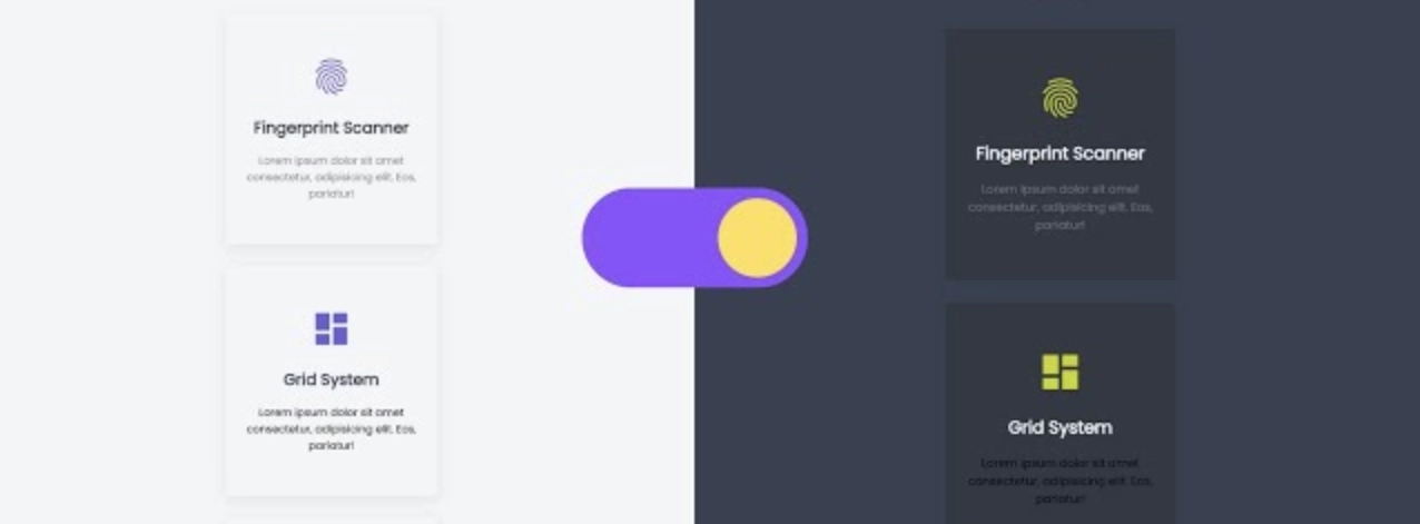 Dark mode in website design-dark to light